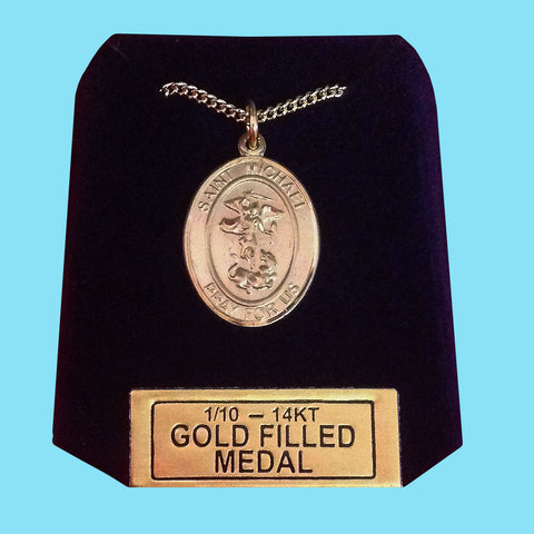 Saint Michael Medal -14KT Gold Filled