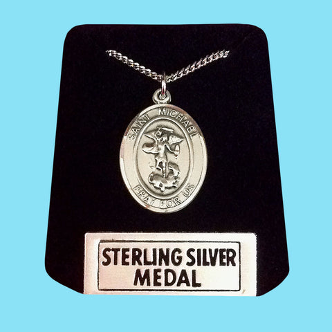 Saint Michael Medal -Sterling Silver
