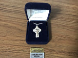 Celtic Cross - Sterling Silver Cross with Gold Filled Corpus