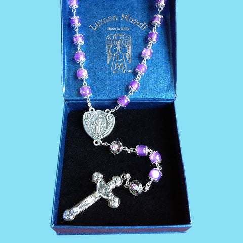 Rosary - Lavender with Our Father Beads