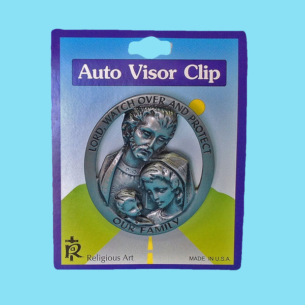 Auto Visor Clip - Holy Family