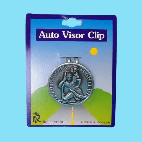 Auto Visor Clip - Saint Christopher