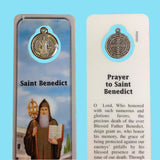 Saint Benedict Bookmark with Medal