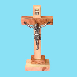 Olivewood Standing Crucifix